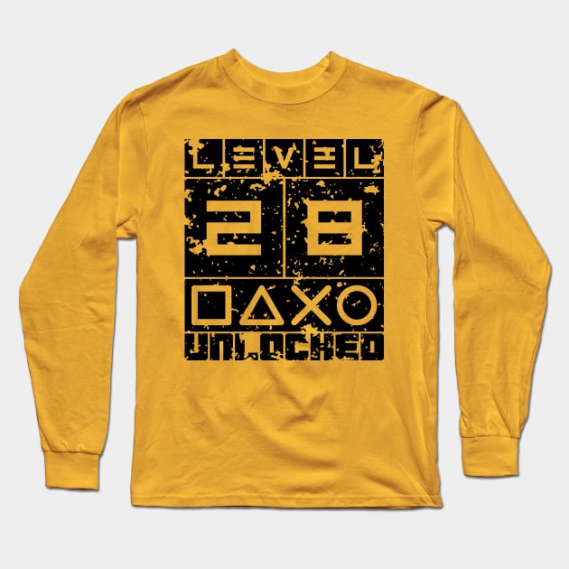 Level 28 unlocked Long Sleeve T-Shirt by colorsplash